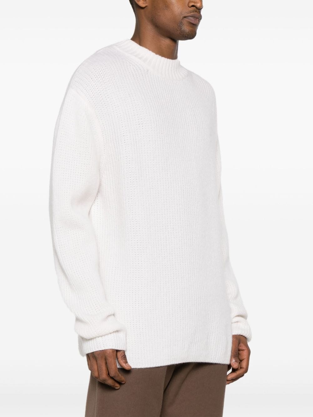 ribbed organic cashmere jumper - 3
