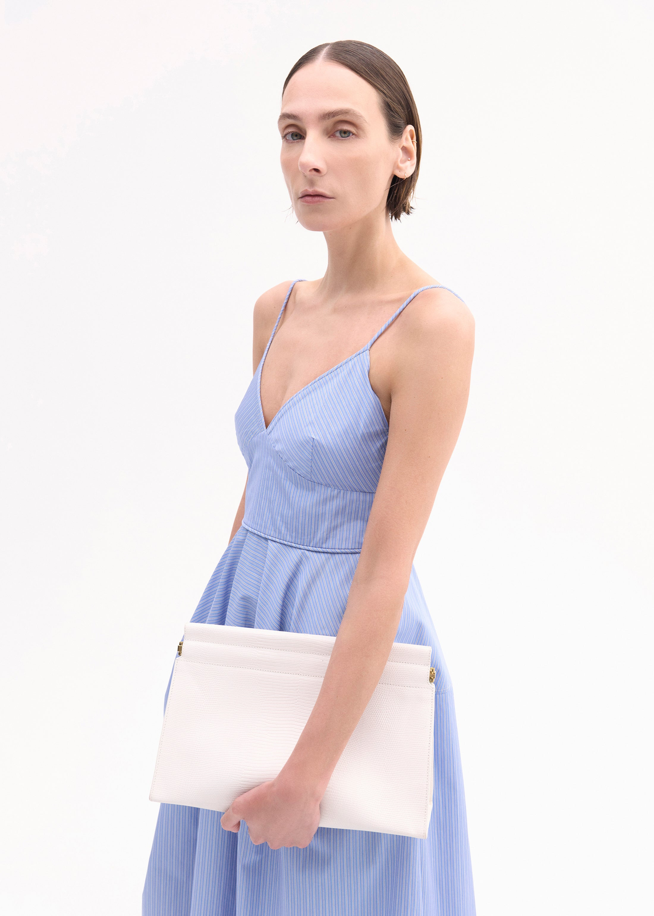 Large Leather Clutch - 4