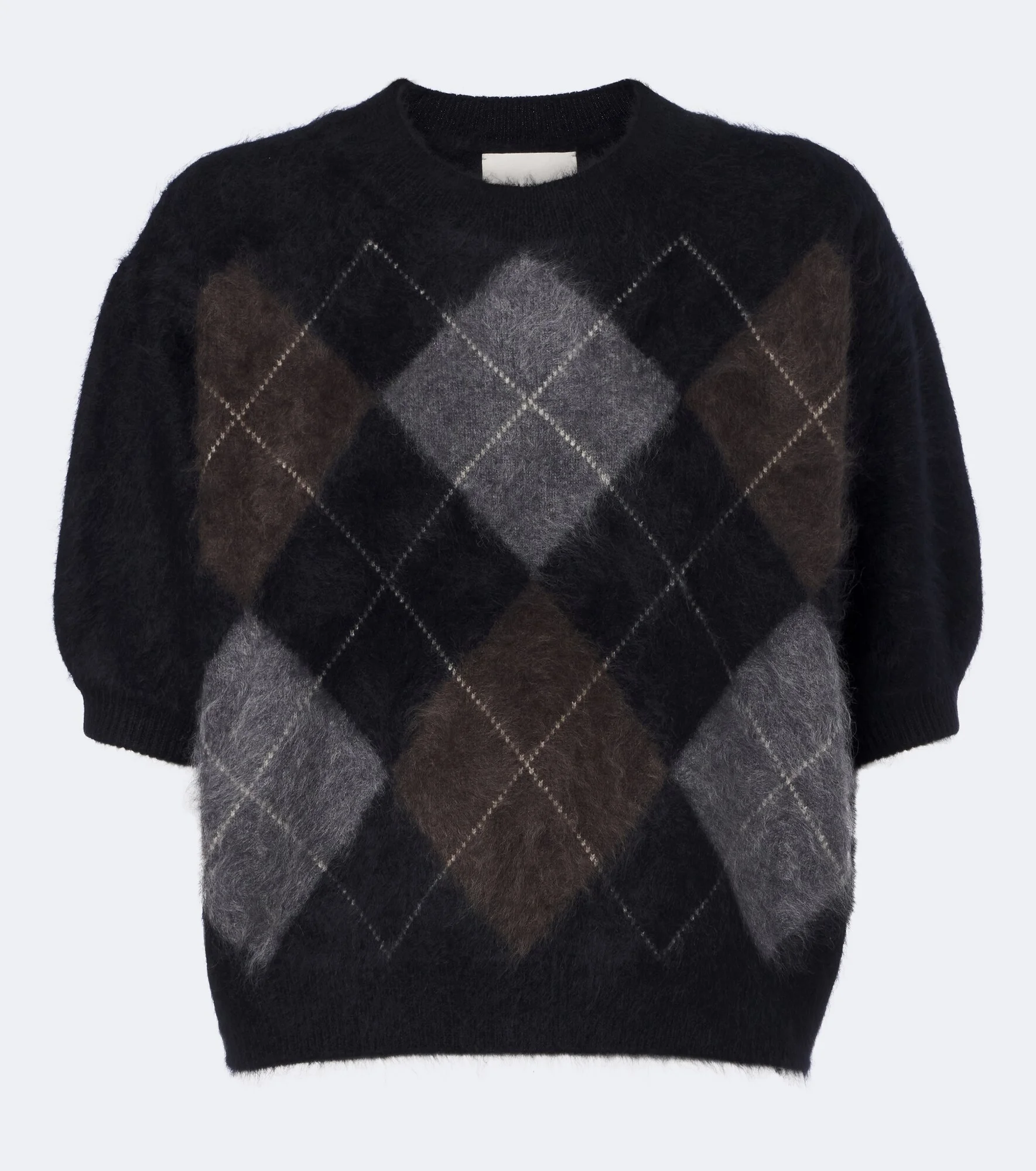 Juniper argyle cashmere sweater - 1
