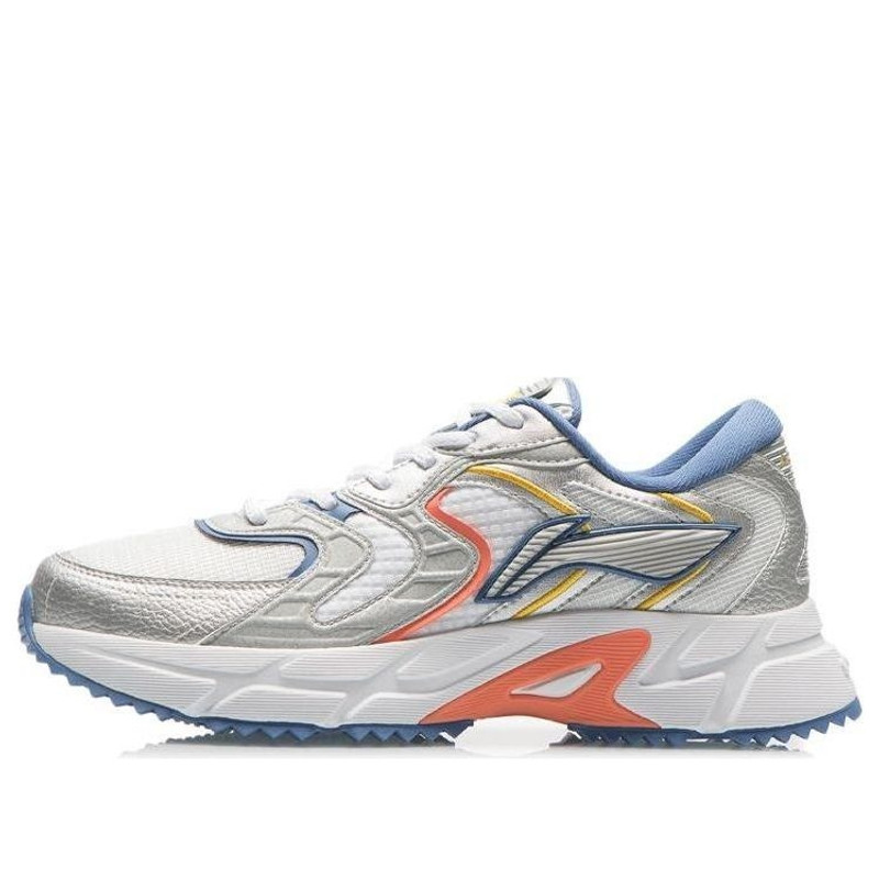 Li-Ning Retro Running Shoes 'Grey White Blue' ARLR013-6 - 1