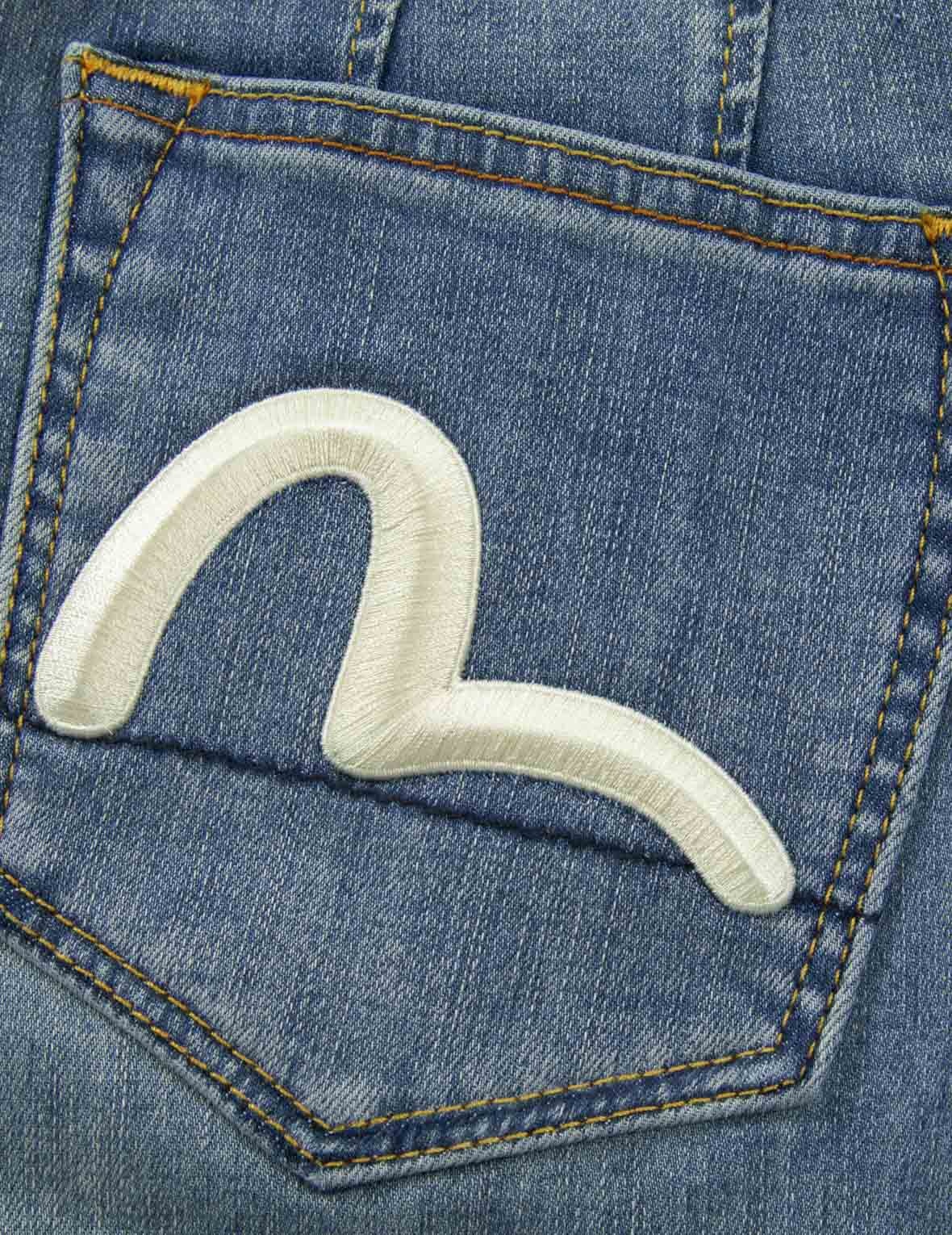 LOGO AND SEAGULL EMBROIDERY SKINNY JEANS - 8