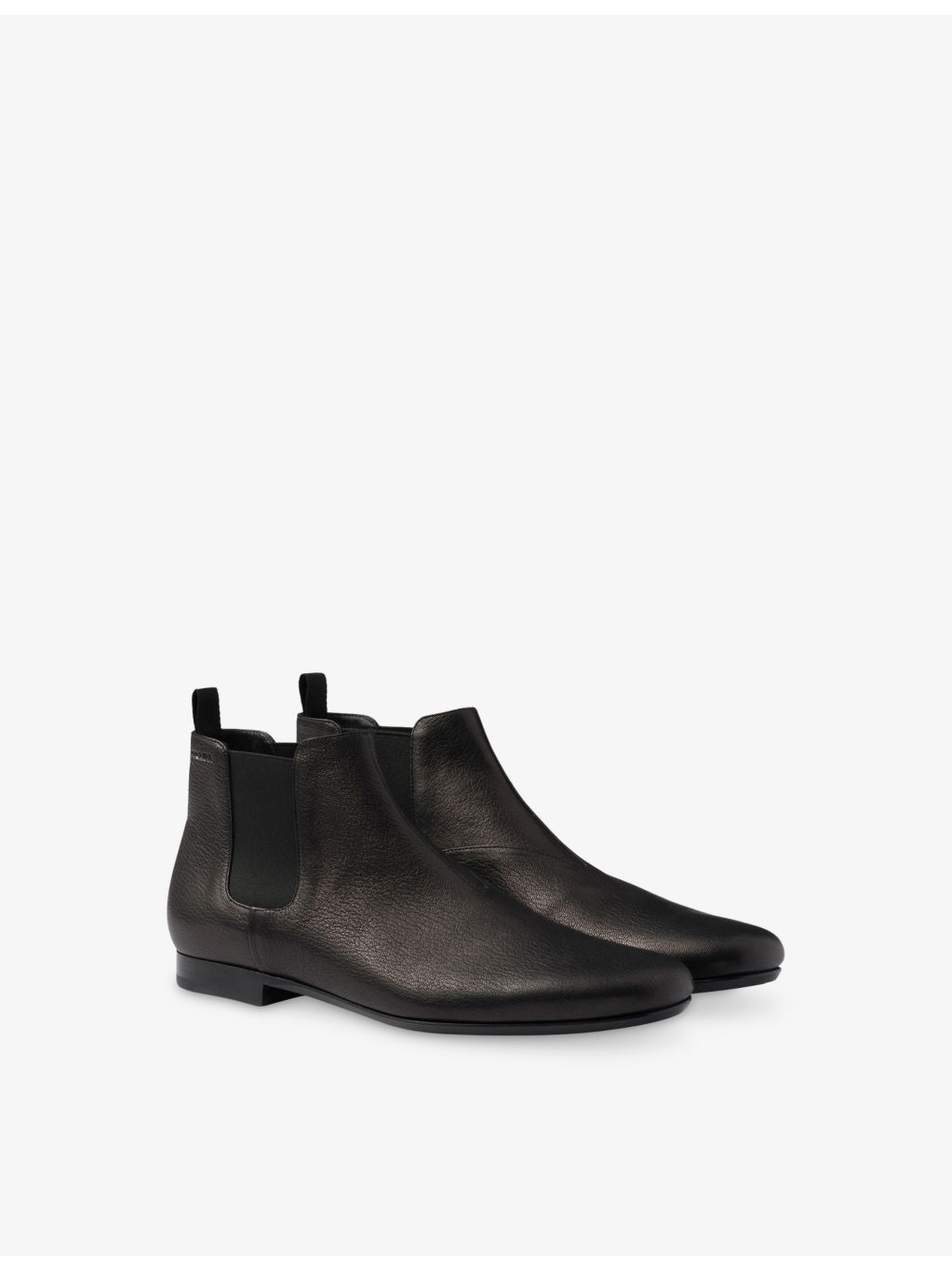 Round-Toe Leather Chelsea Boots - 3