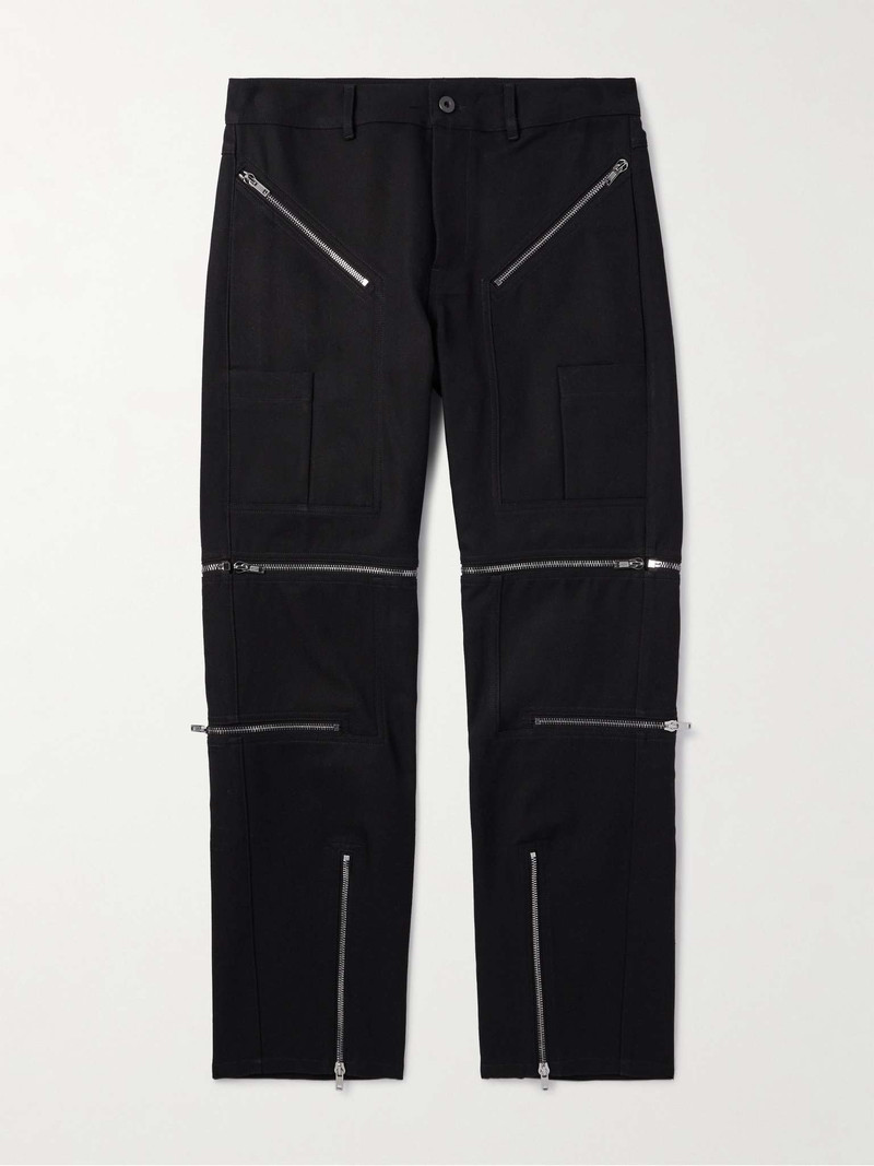 + Bonotto Headon Straight-Leg Convertible Zip-Embellished Cotton-Blend Canvas Trousers 1