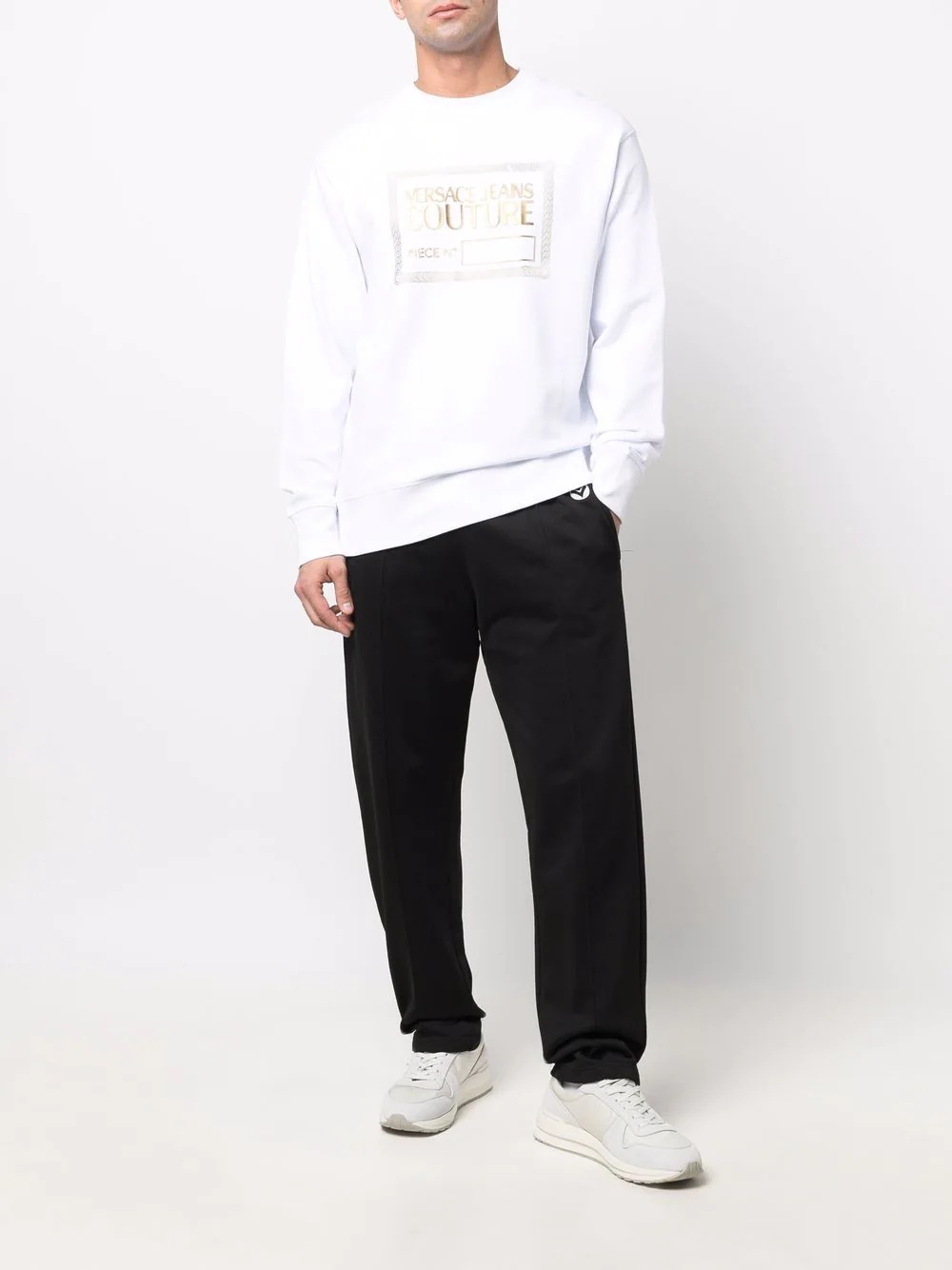 logo-print crewneck sweatshirt - 2