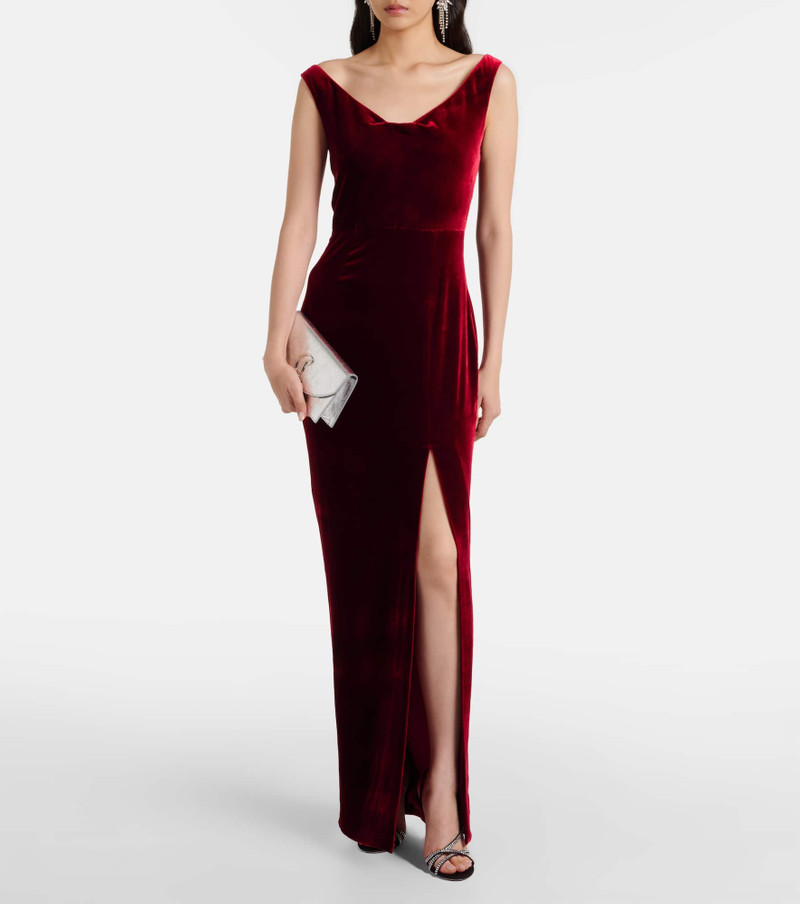 ROLAND MOURET Velvet gown outlook