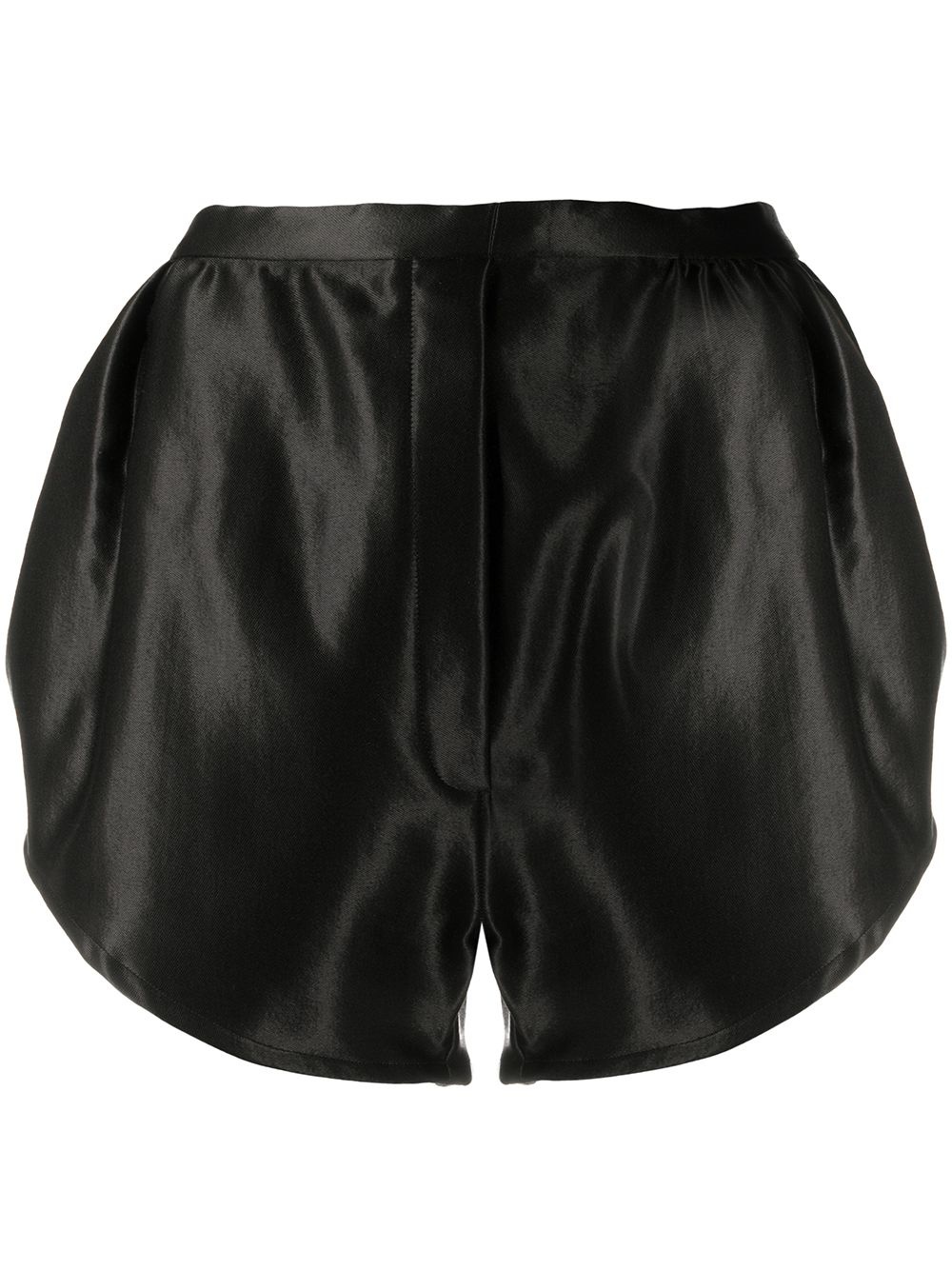 satin slip-on shorts - 1