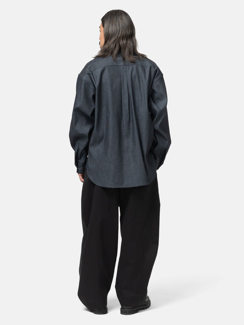 Flap Shirt Indigo Stripe 3