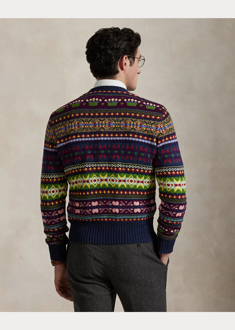 Fair Isle Cotton-Blend Sweater 4