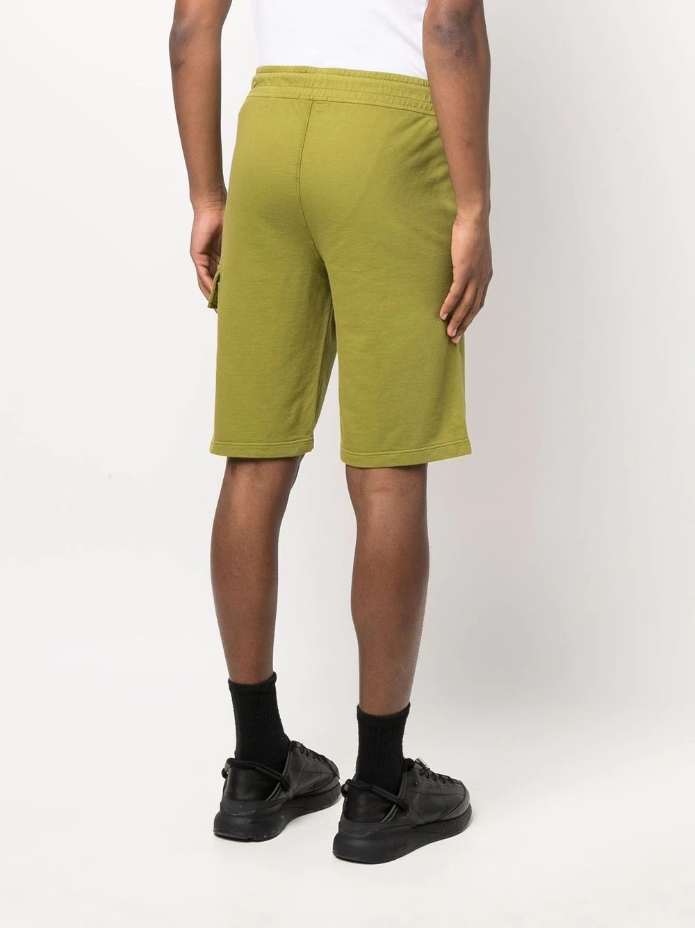 Lens-detailed cotton track shorts - 4