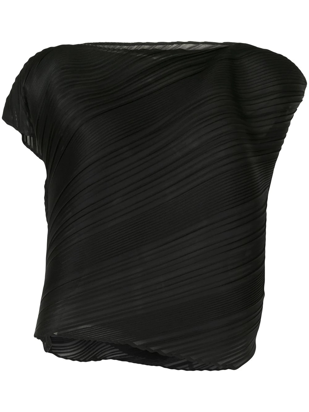 Musical Score diagonal pleated top - 1