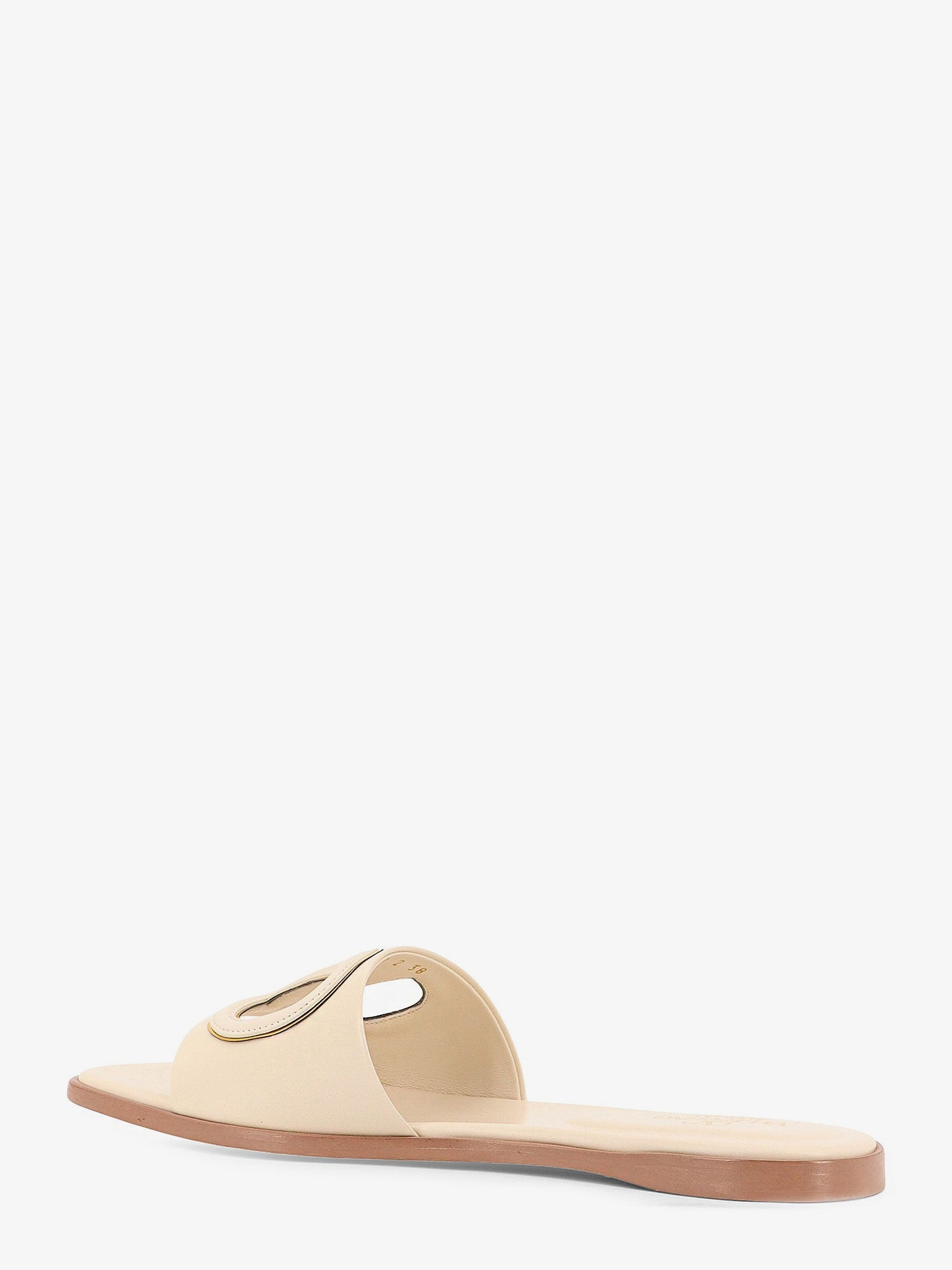 Valentino Garavani Vlogo Cut-Out Leather Slides - 3