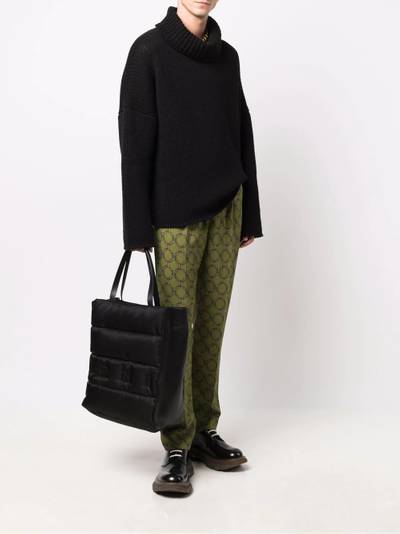 Marni embossed logo tote bag outlook