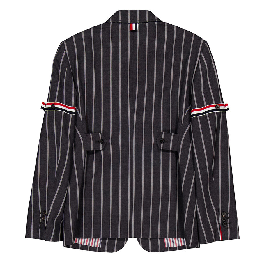Thom Browne Wool Backtab Striped Armband Sport Coat - 2