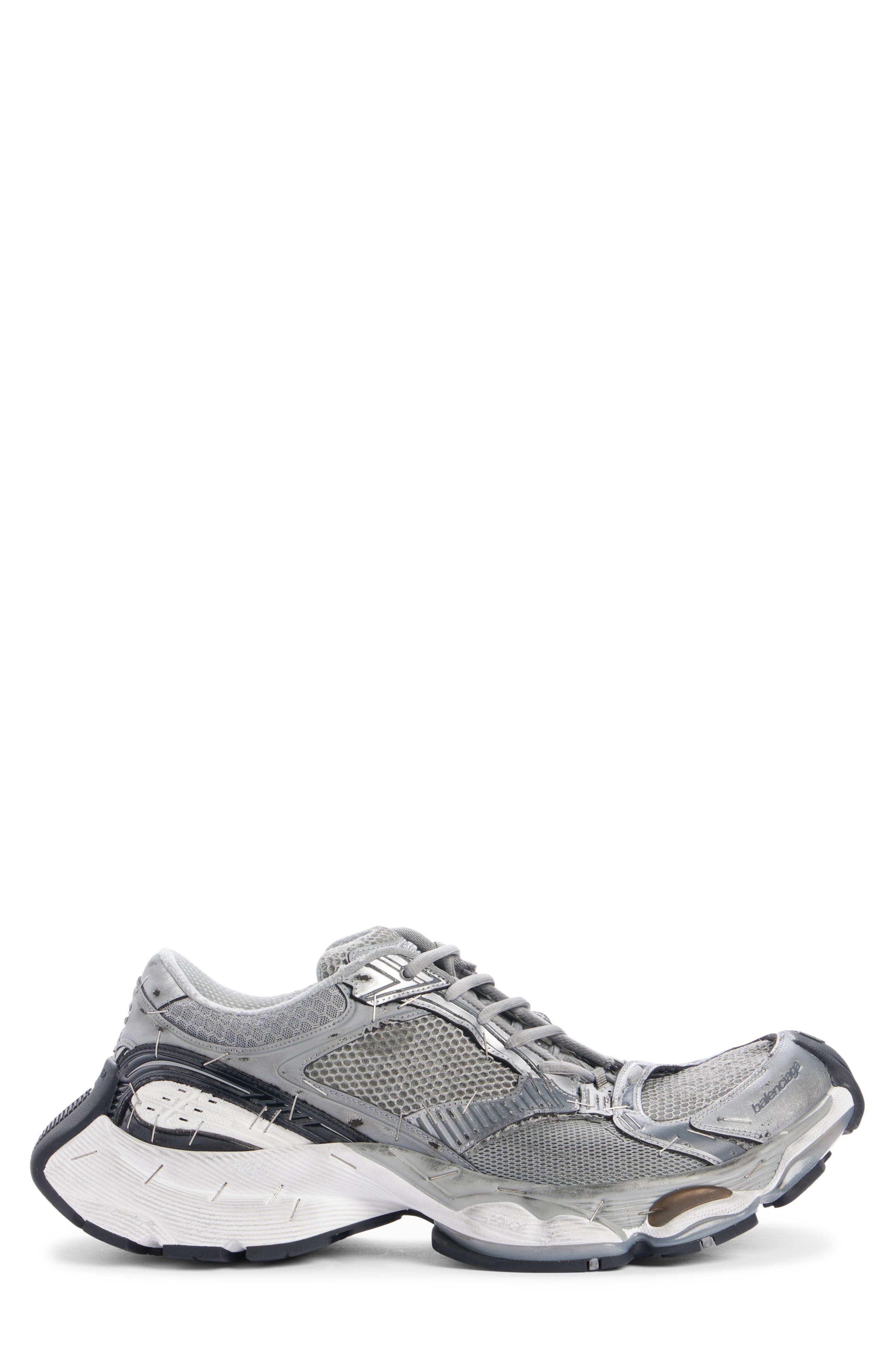 Balenciaga Stapler Sneaker in Grey/Silver/Black/White at Nordstrom - 3