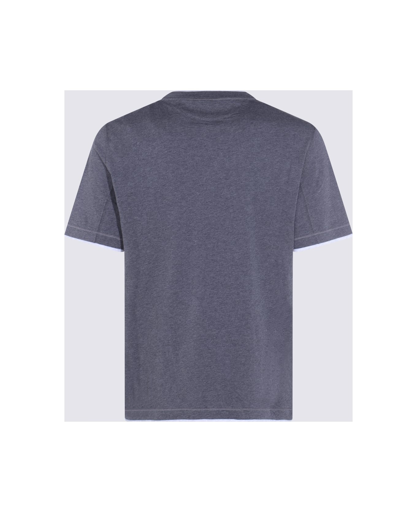 Grey Cotton T-shirt - 2