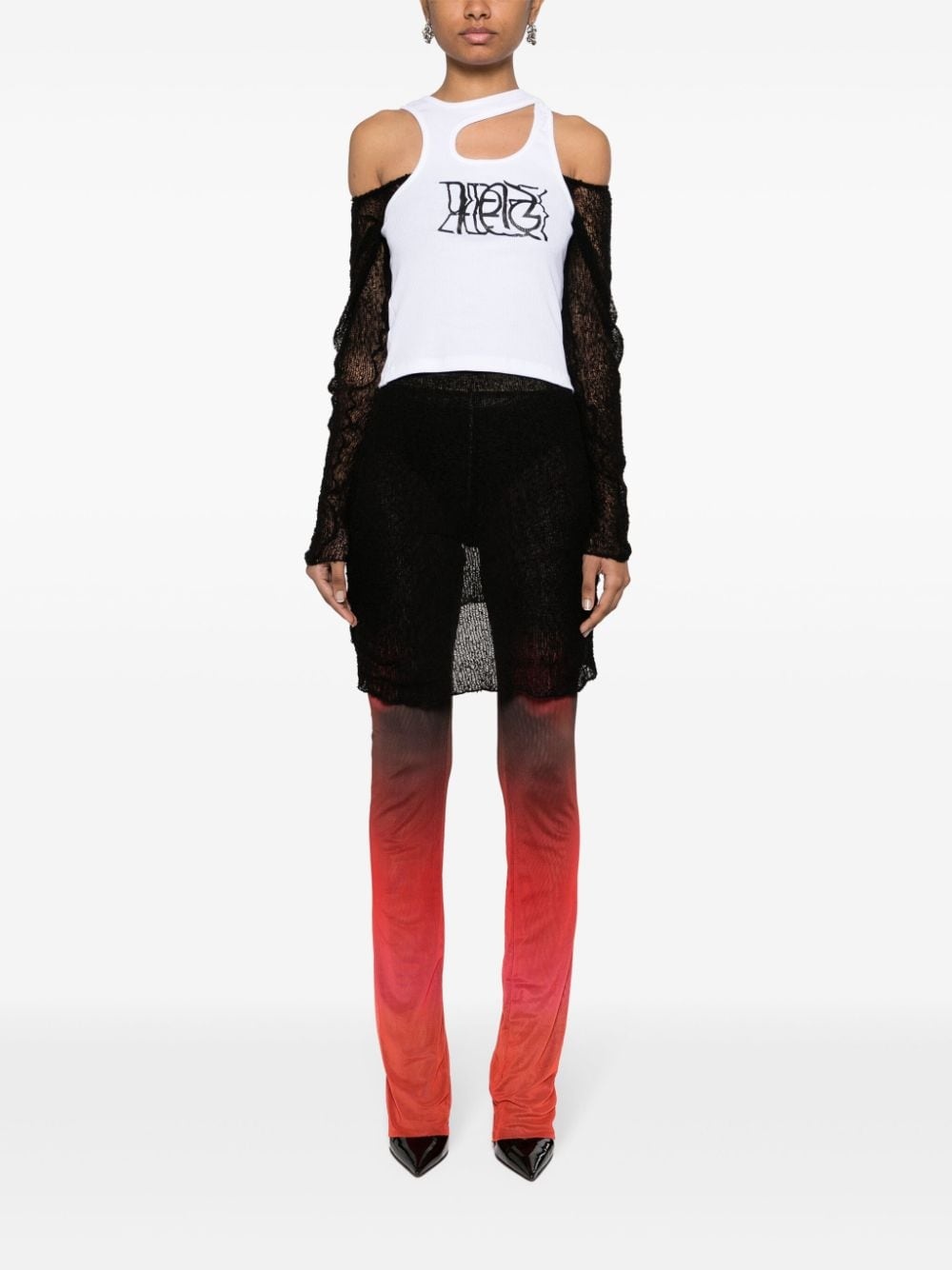 cut-out organic cotton tank top - 2