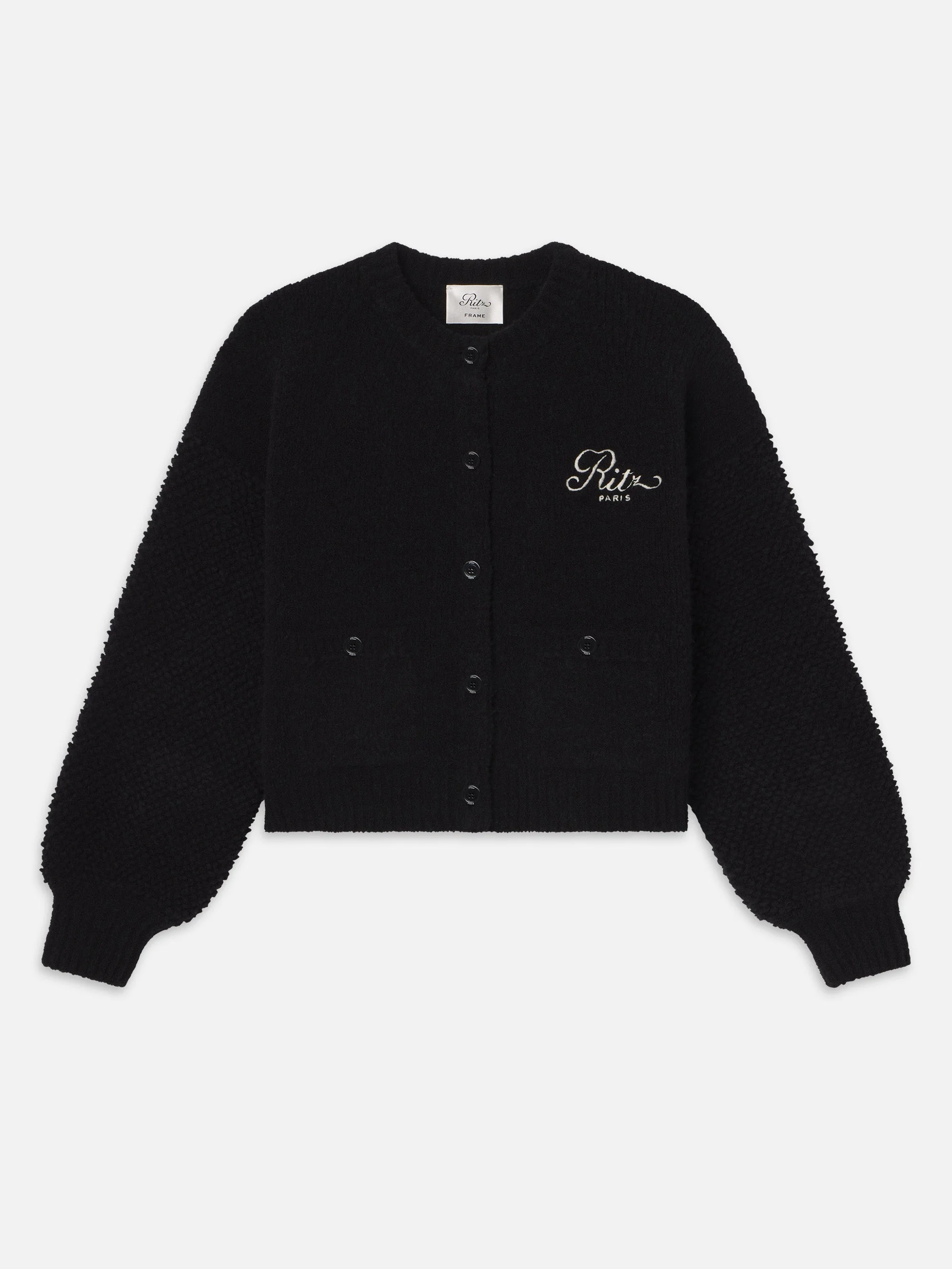Ritz Mixed Stitch Sweater in Black - 1