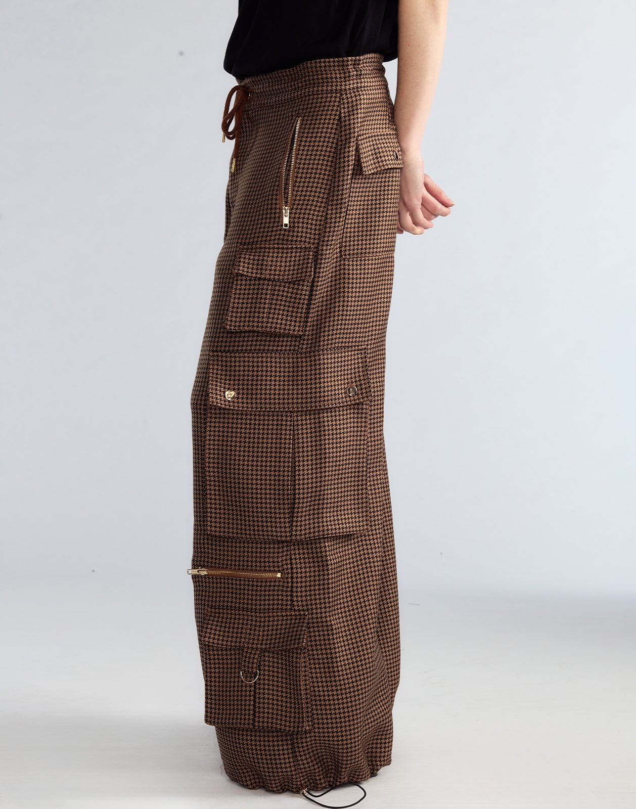 Houndstooth Cargo Pants - 2