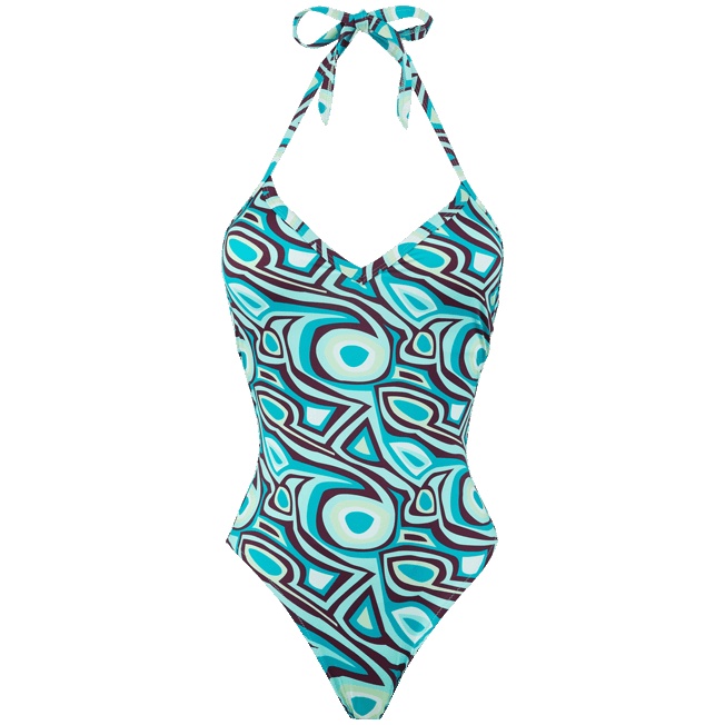 Women One-piece Swimsuit 2001 Broken Waves - 1