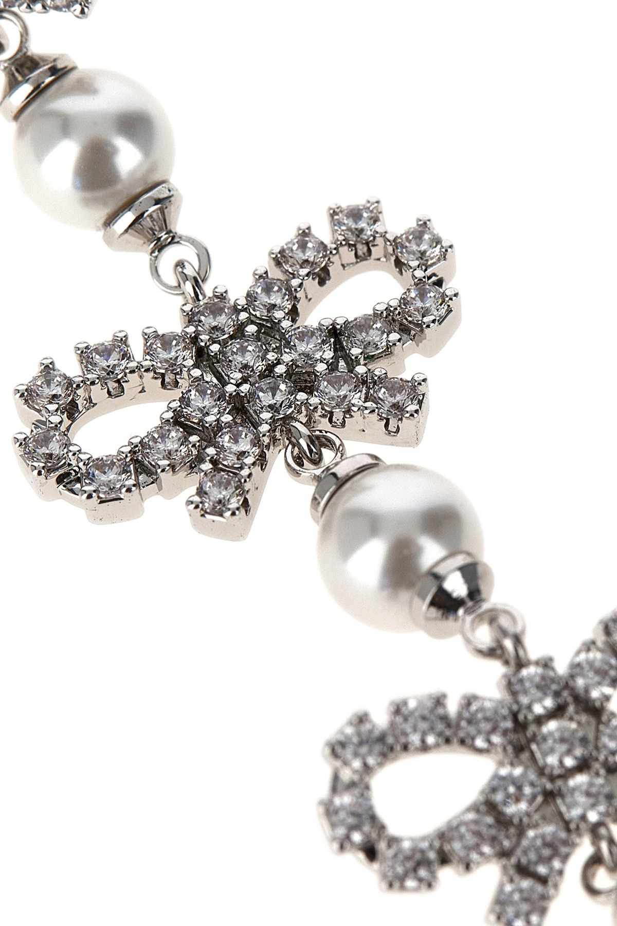'Micro Bow Pearl Tiered' earrings - 3