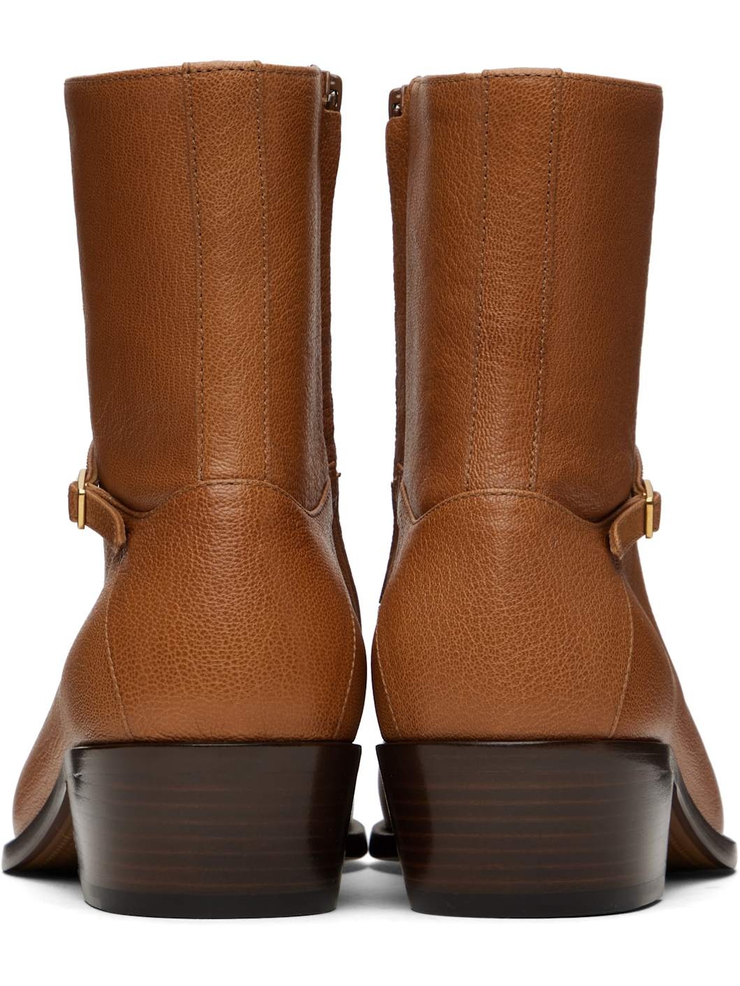 Tan Pat Boots - 2