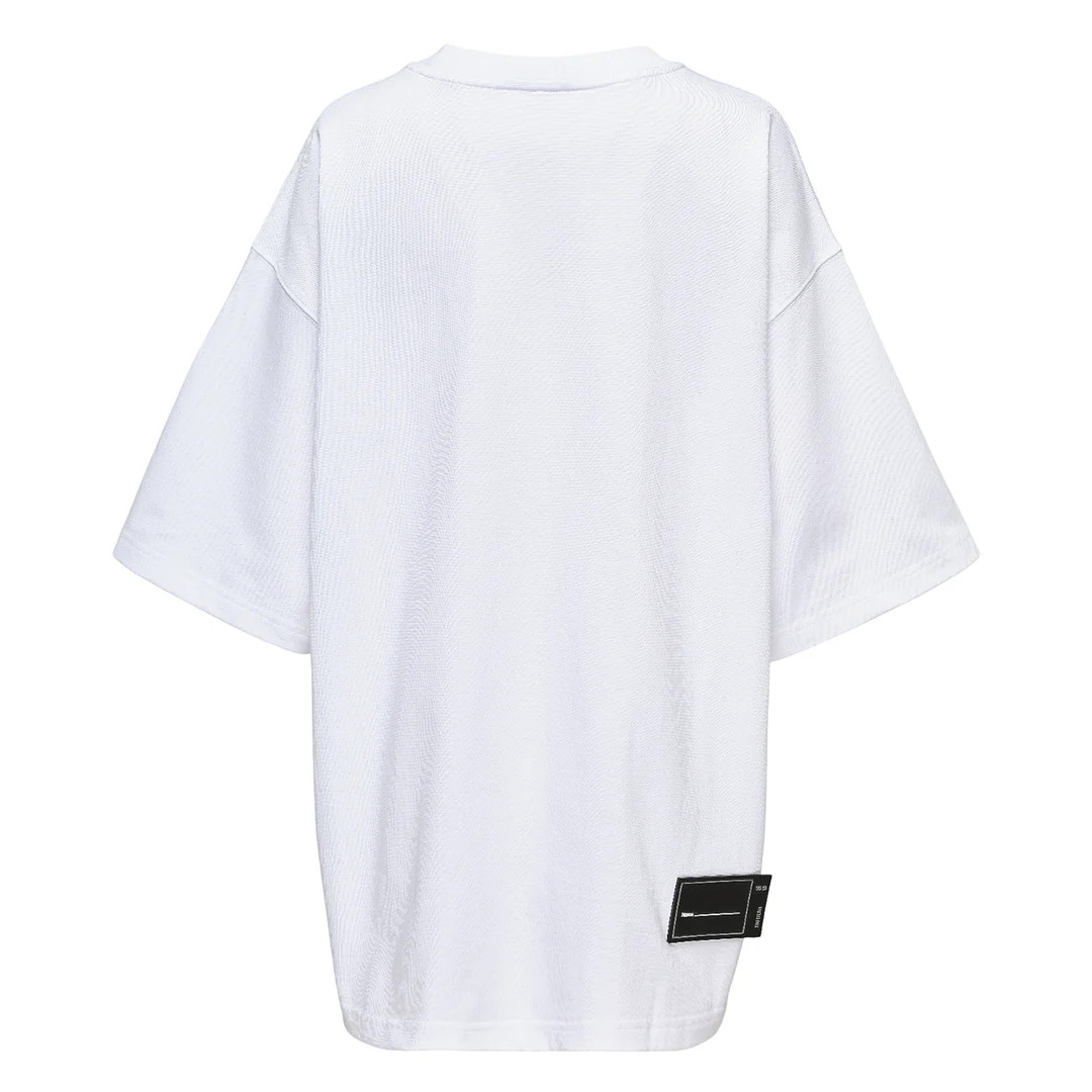 White Cotton Logo T-Shirt - 2