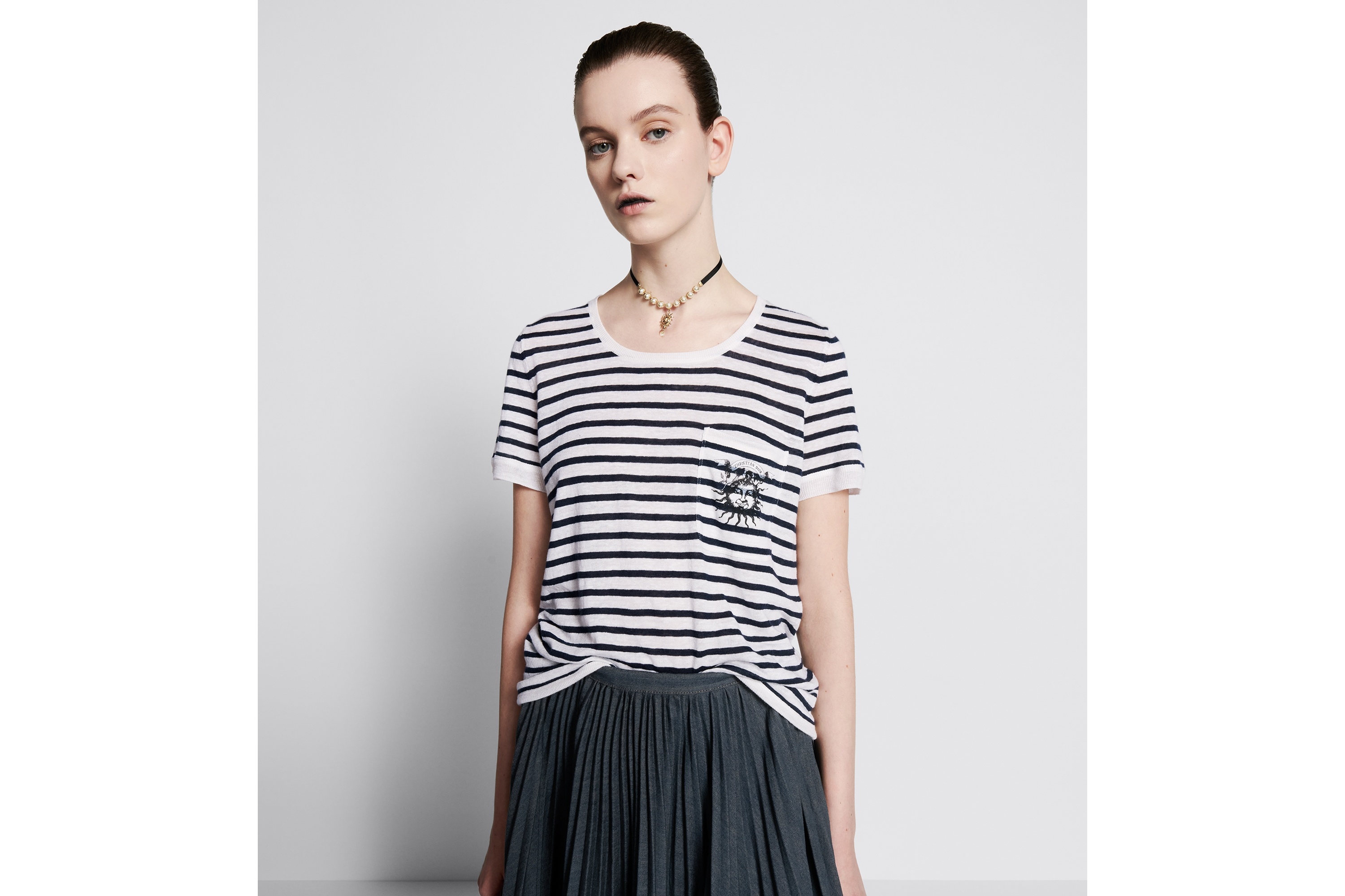 Dior Marinière Short-Sleeved Sweater - 2
