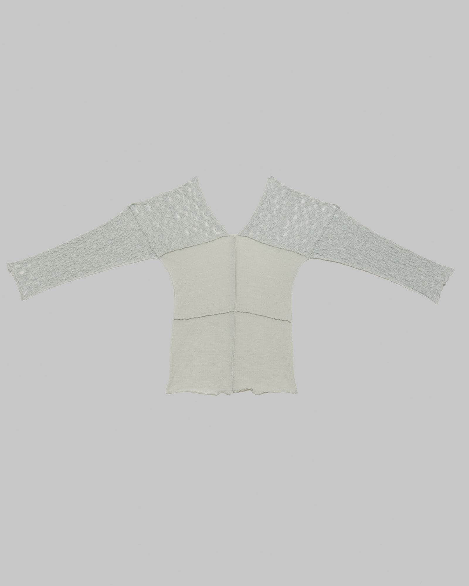 Nehru Long Sleeve Tee - Lace & Wool - 6