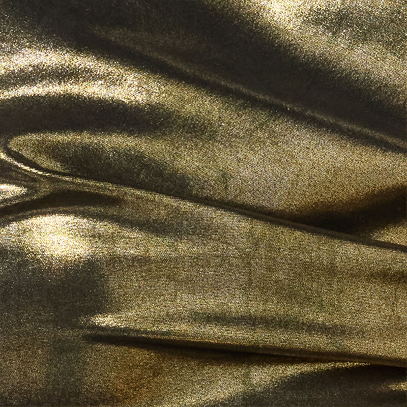 One-Shoulder Gold Dress with Cut-Out Detail 5