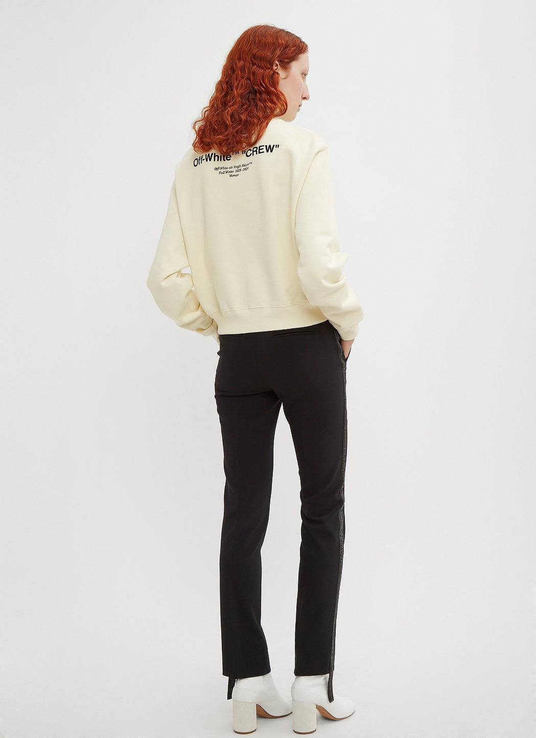 Off-White Women Cropped Logo Sweatshirt - 2