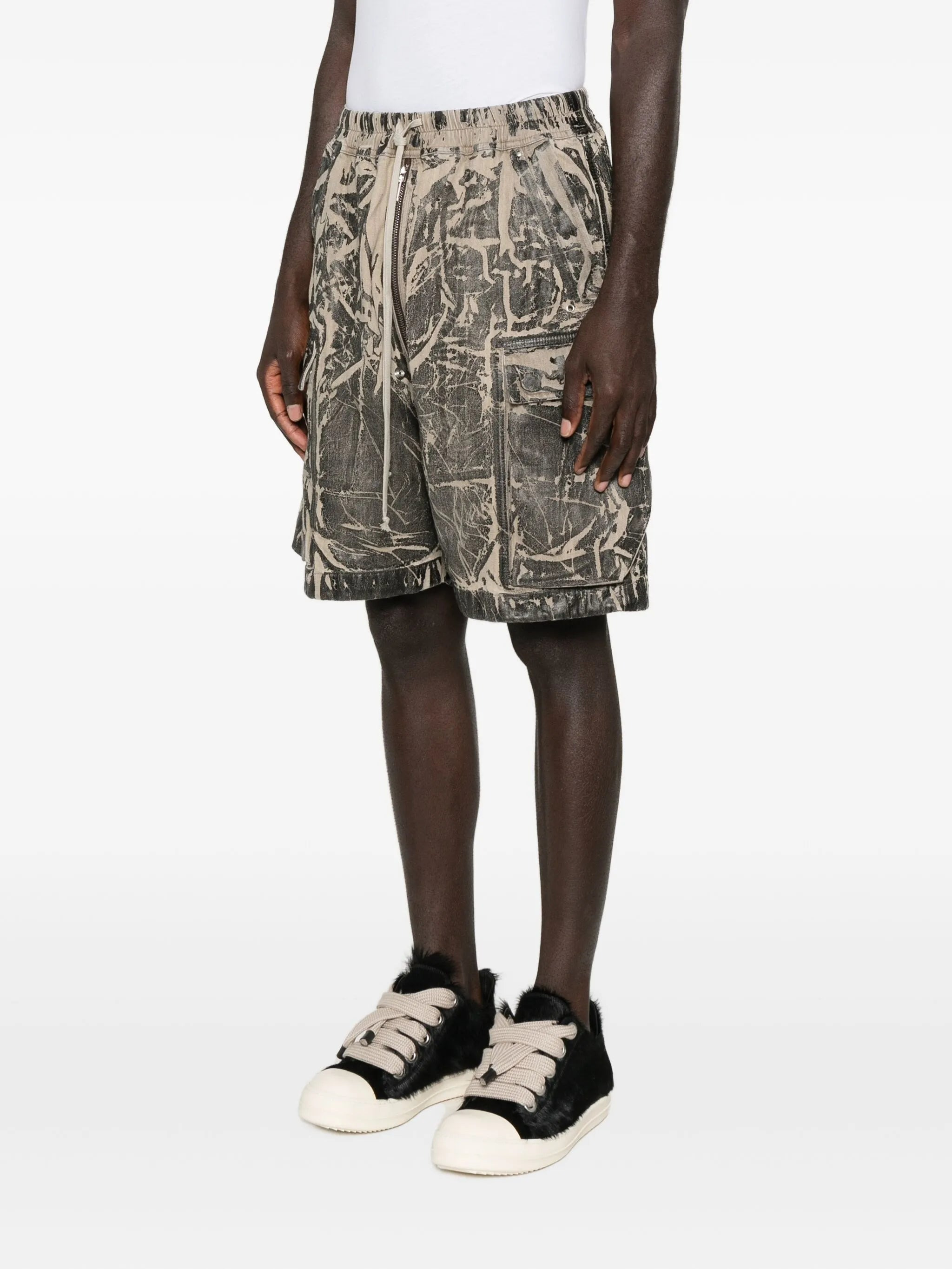 Rick Owens Drkshdw Washed Cargo Shorts - 2