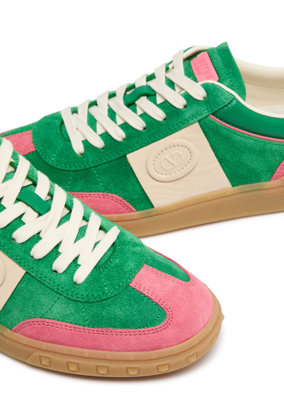 Valentino Upvillage Crosta Panelled Suede Sneakers - 3