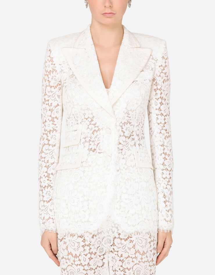 Lace jacket with edge detailing - 1