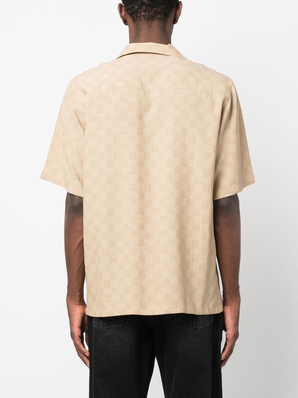 monogram-print short-sleeve shirt - 4