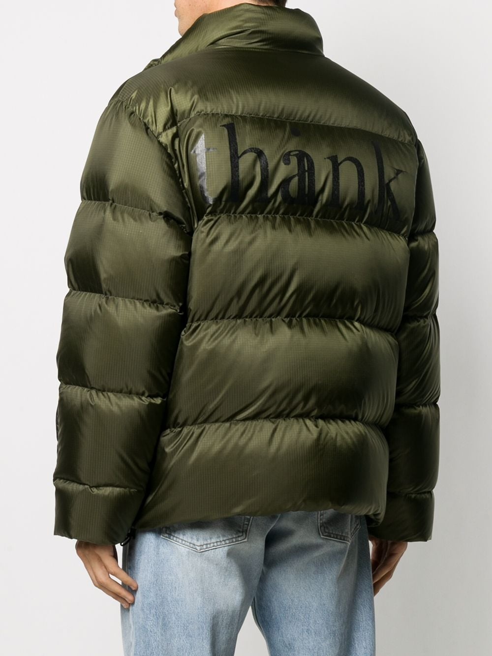 logo patch puffer jacket - 4