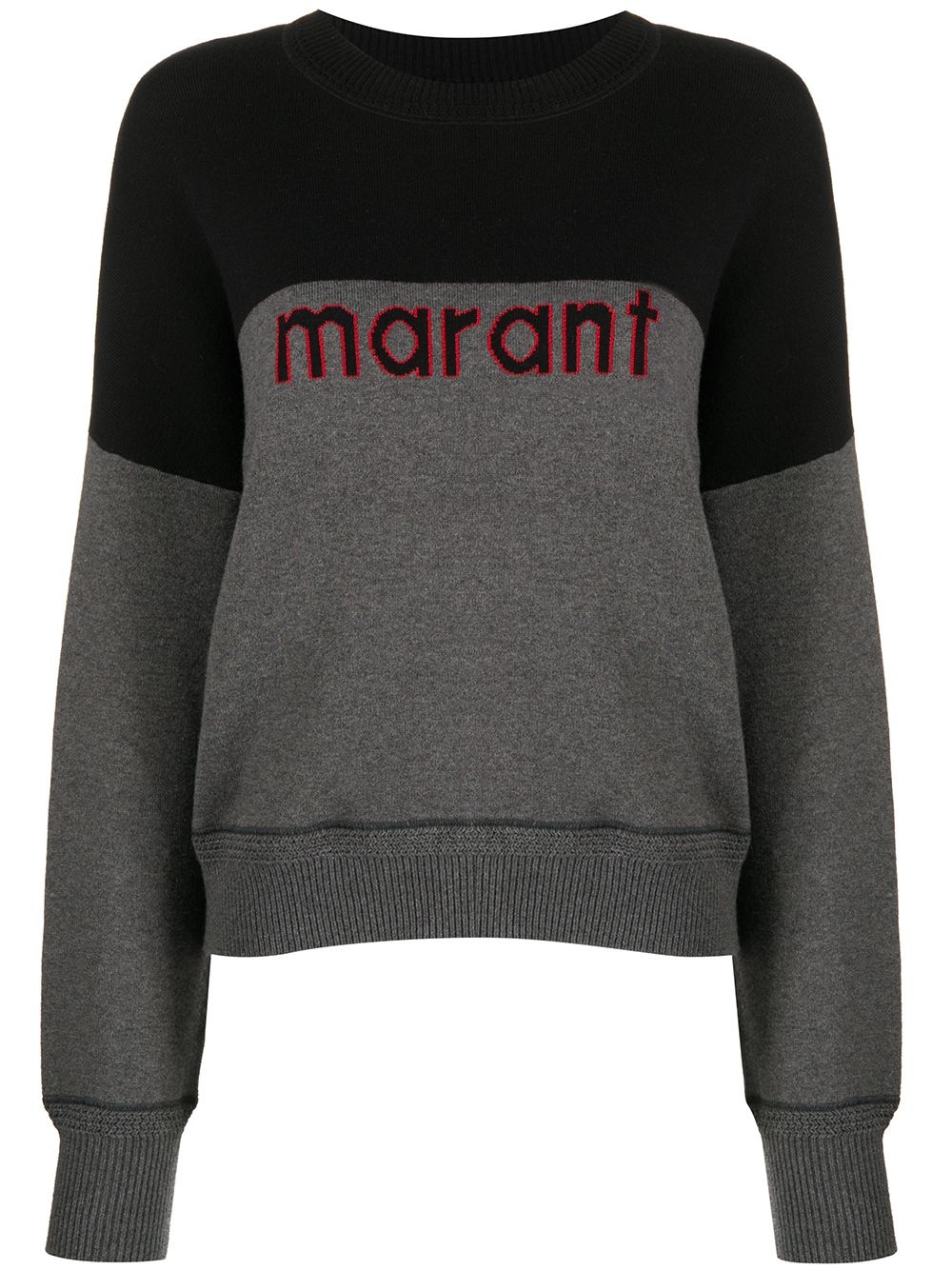 embroidered logo knit jumper - 1