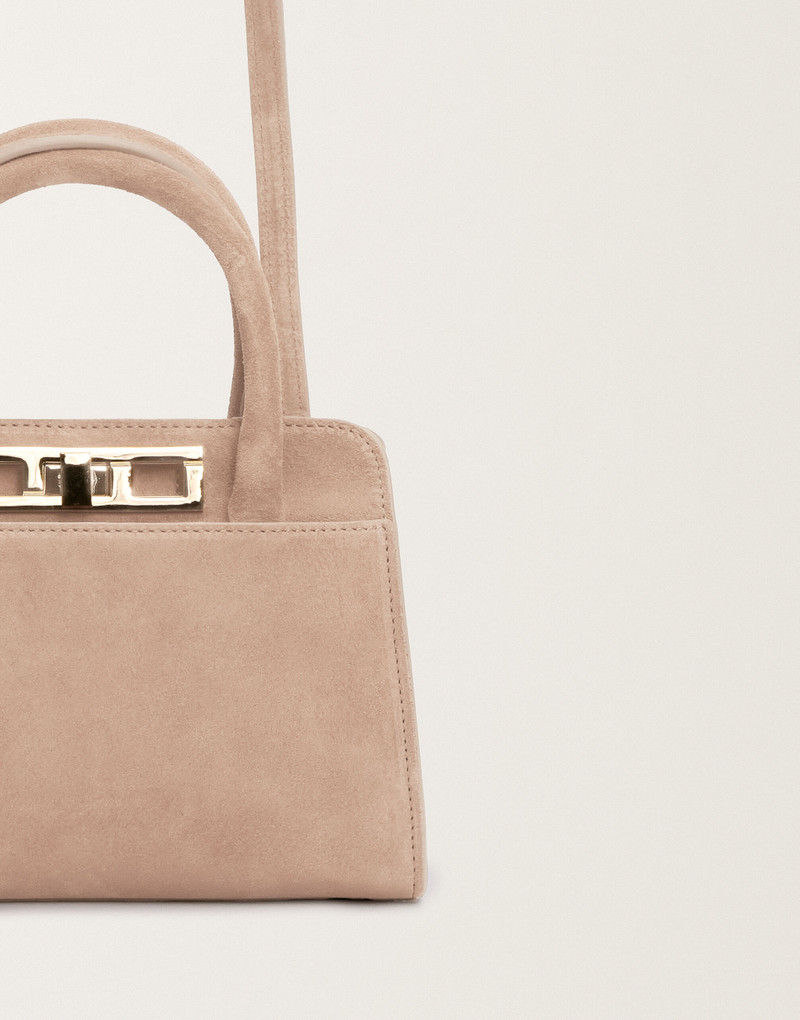 Small suede handbag 4