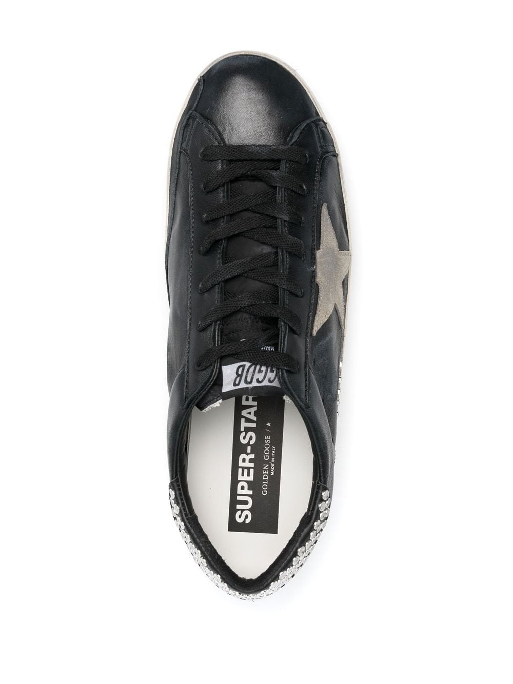 star-patch lace-up sneakers - 4