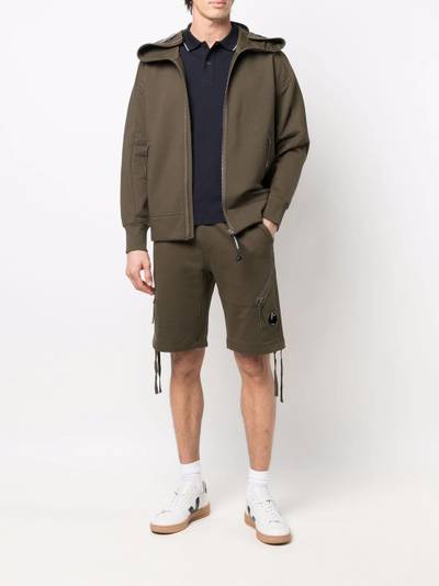 C.P. Company zip-pocket track shorts outlook