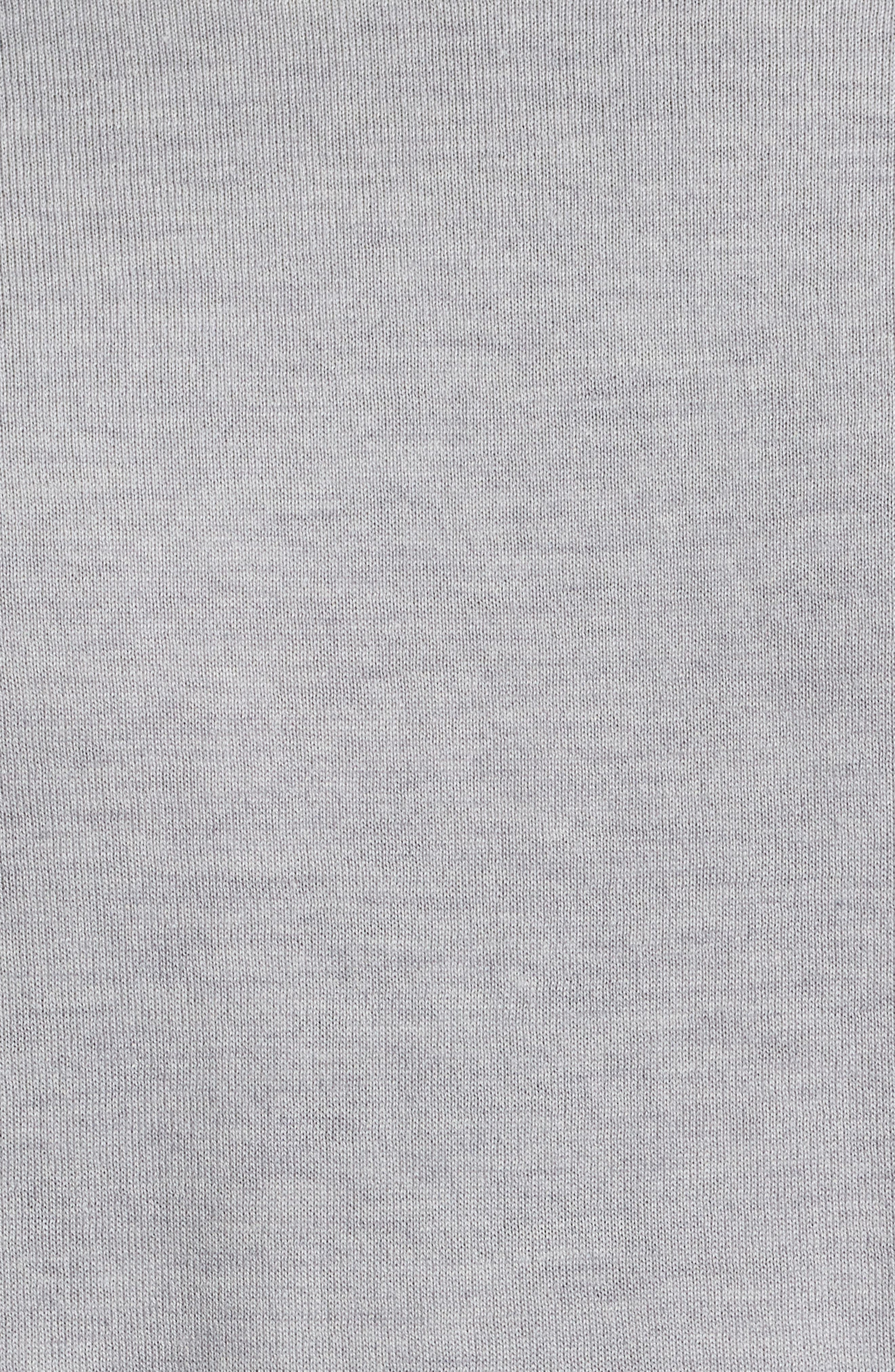 Emporio Armani Short Sleeve Crewneck Sweater in Solid Light/Pastel Grey at Nordstrom - 6