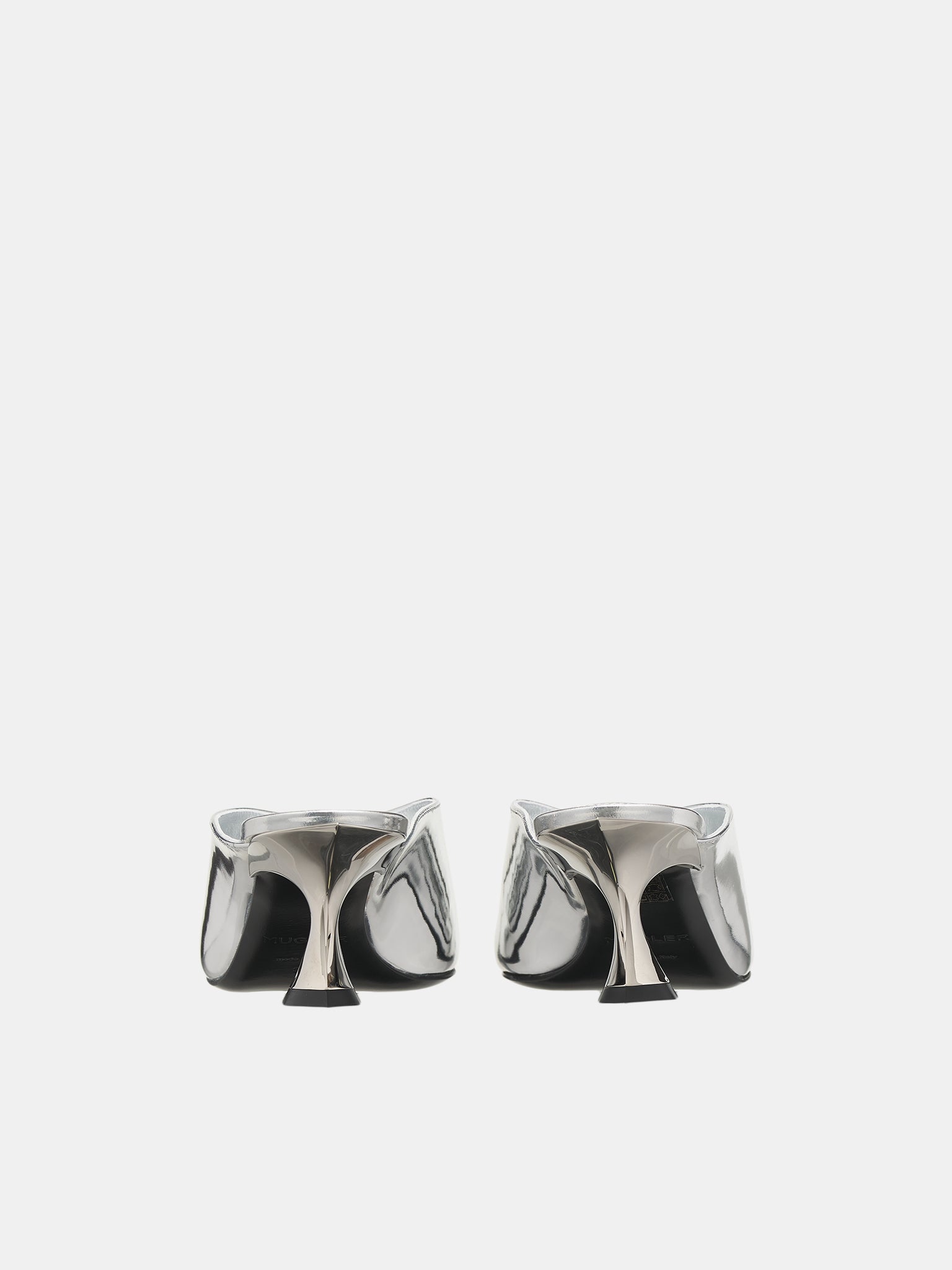 Metallic Leather Fang 55 Mules - 4