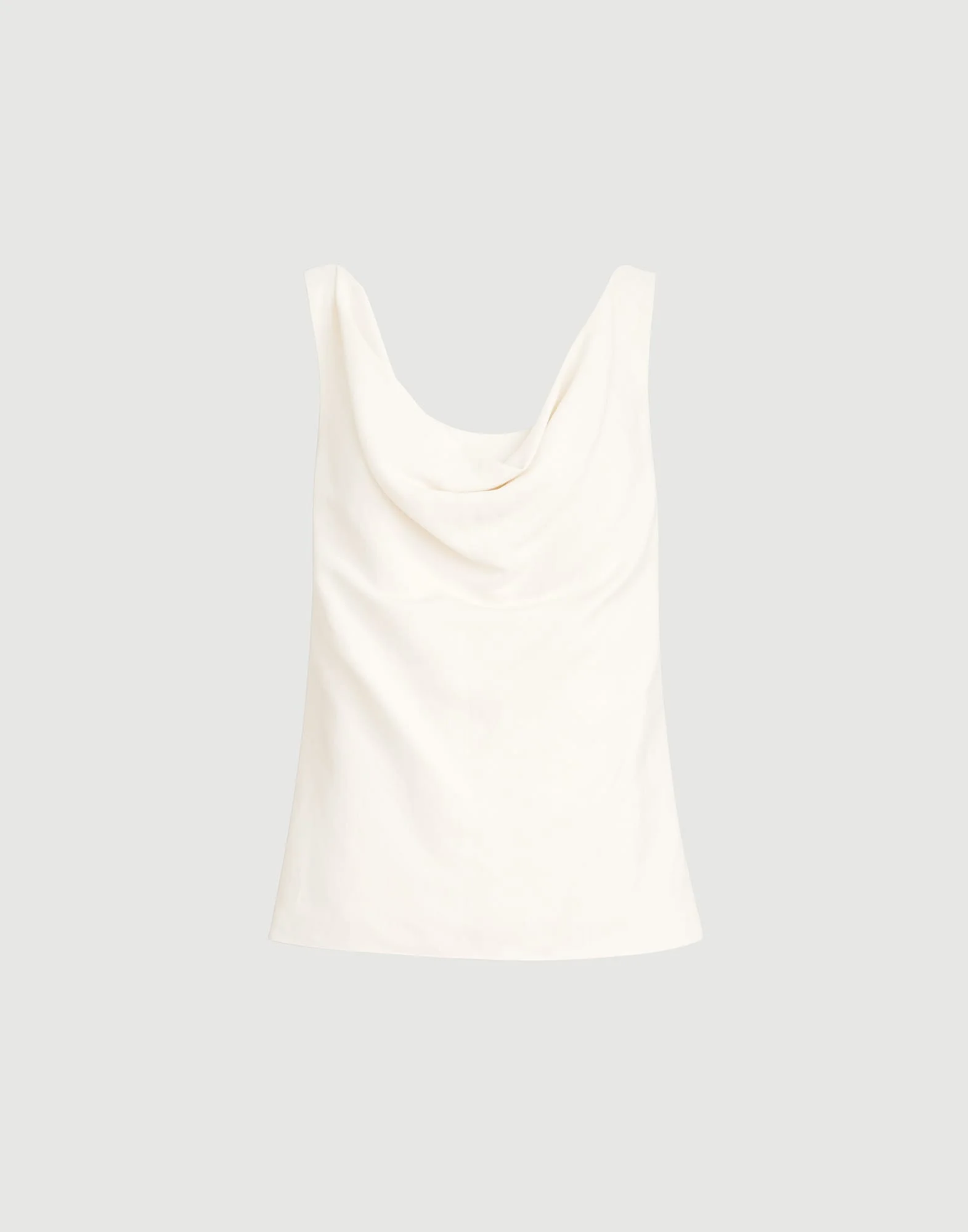 Viscose and linen fluid twill top - 1