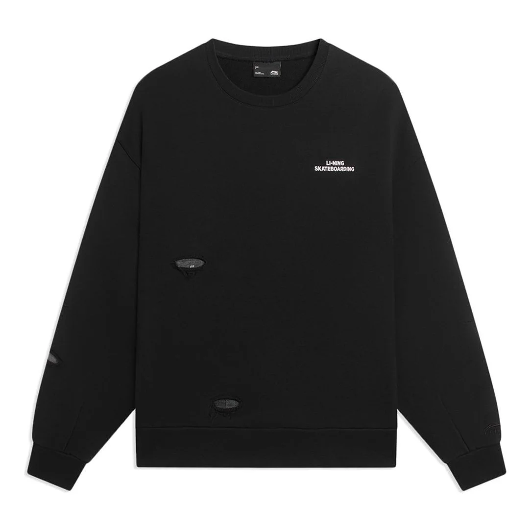Li-Ning Skateboarding Graphic Sweatshirt 'Black' AWDSB11-3 - 1