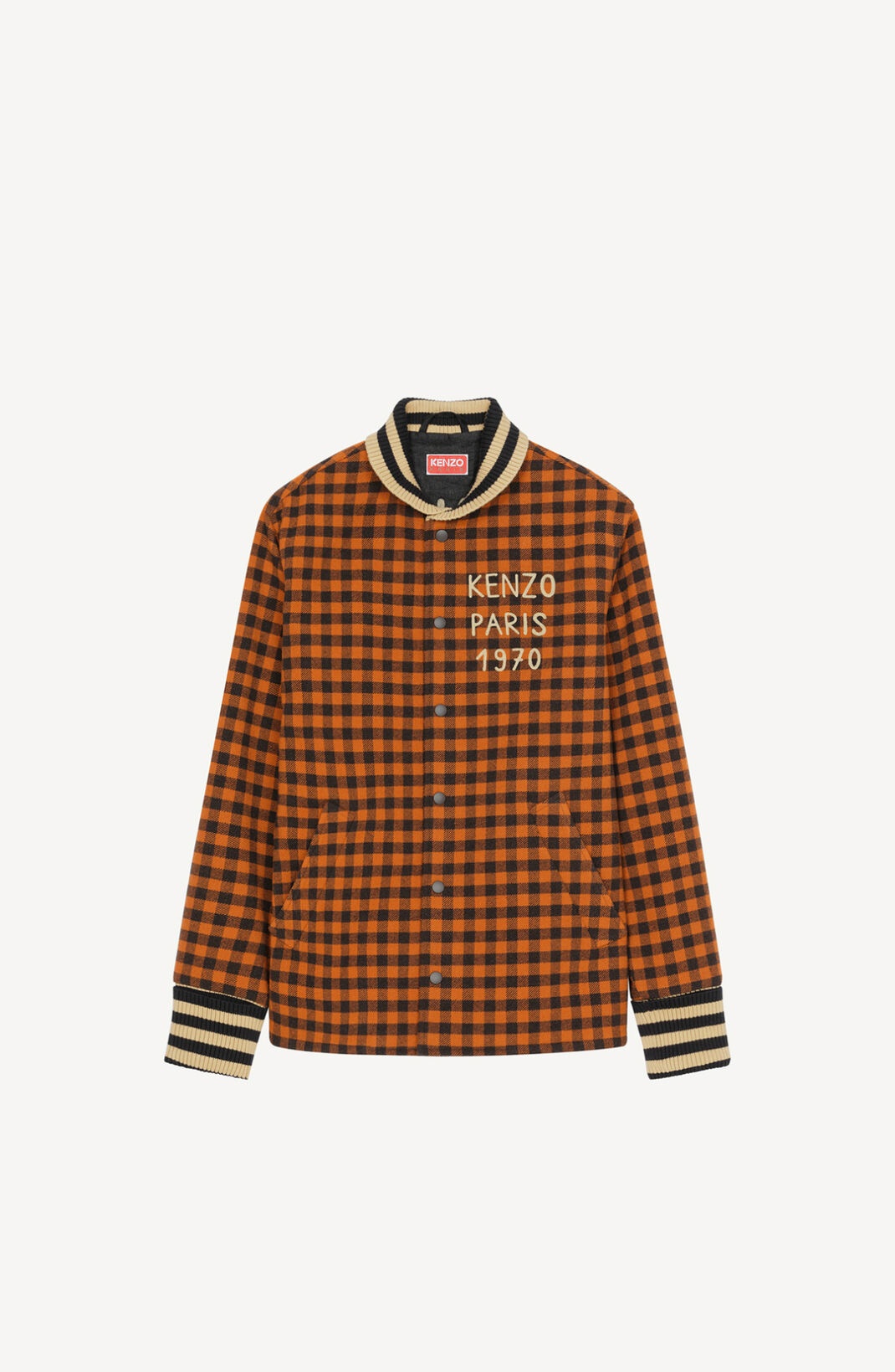 'Varsity' checked jacket - 1