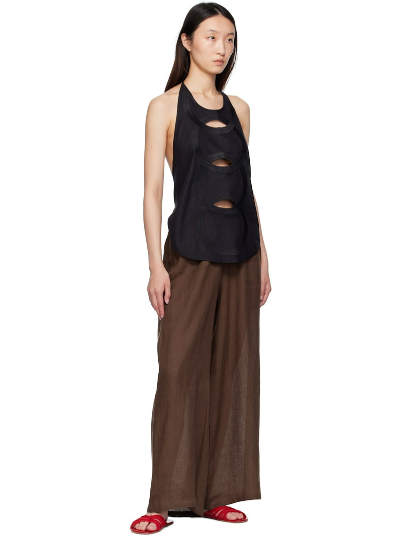 BASERANGE Black Chain Apron Top outlook