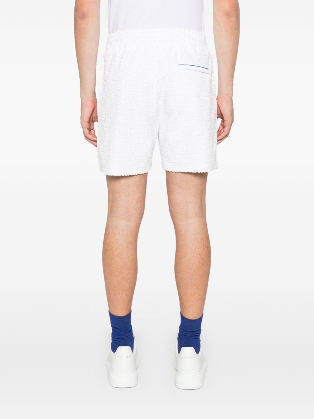 monogram towelling shorts - 4