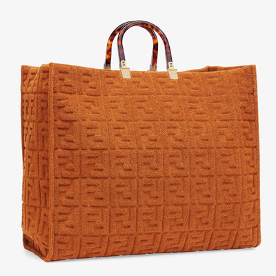 FENDI Shopper in brown terrycloth outlook