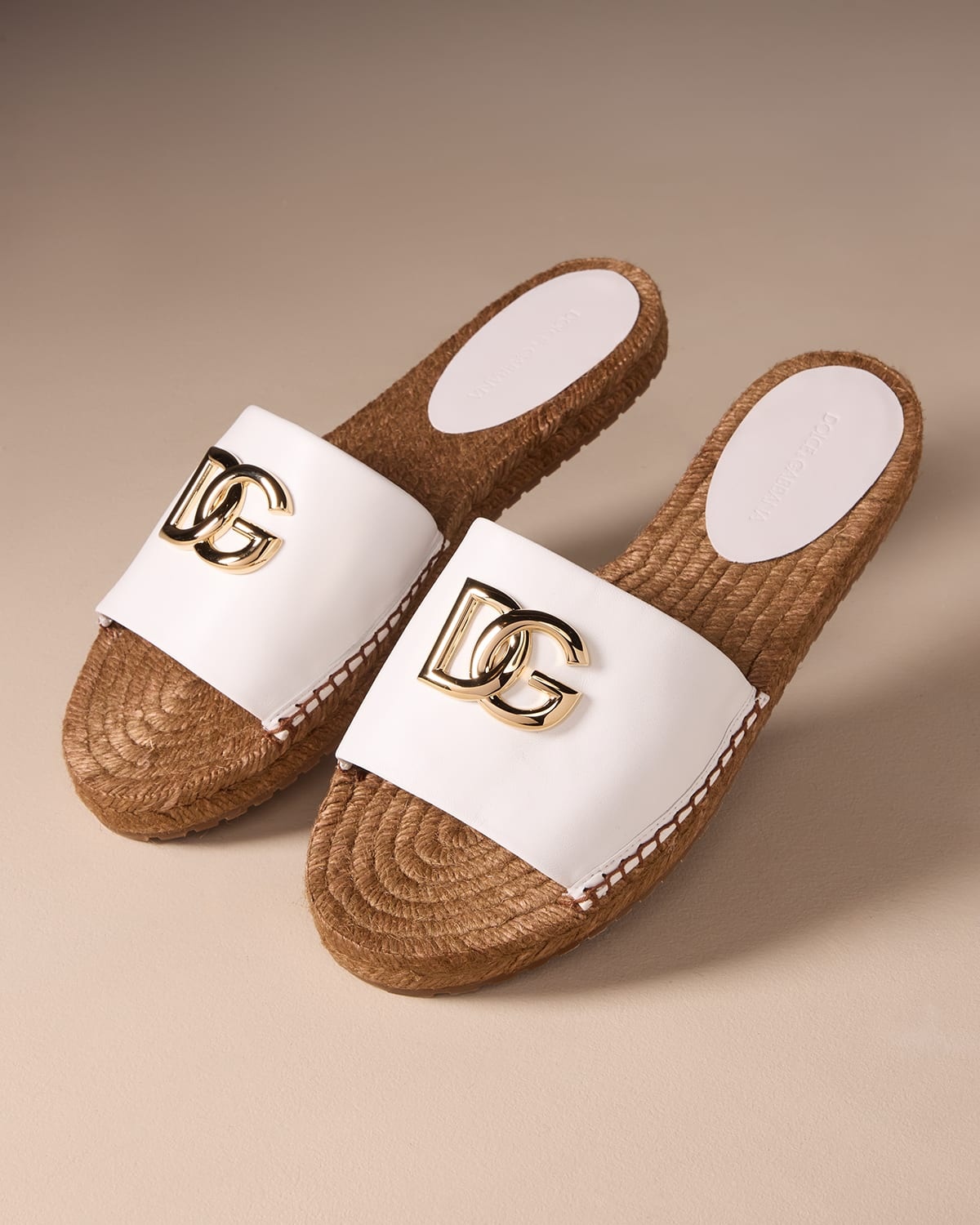 DG Medallion Napa Espadrille Sandals - 6