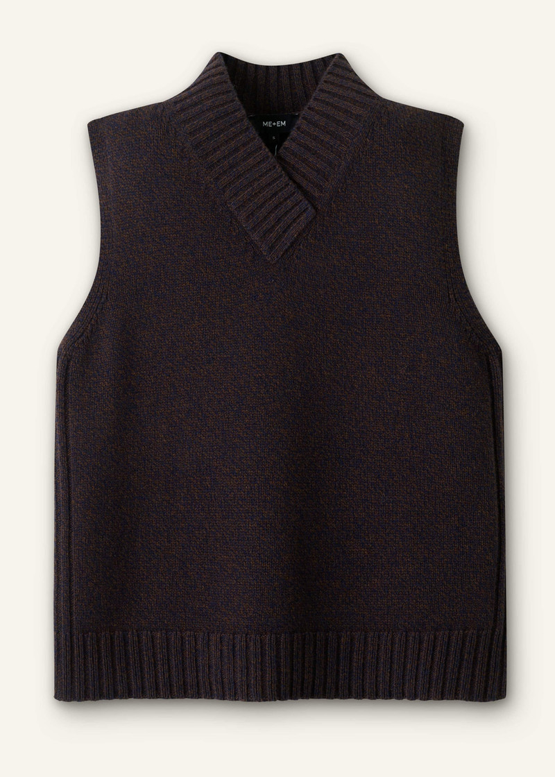 Mouliné Knit Sweater Vest 8