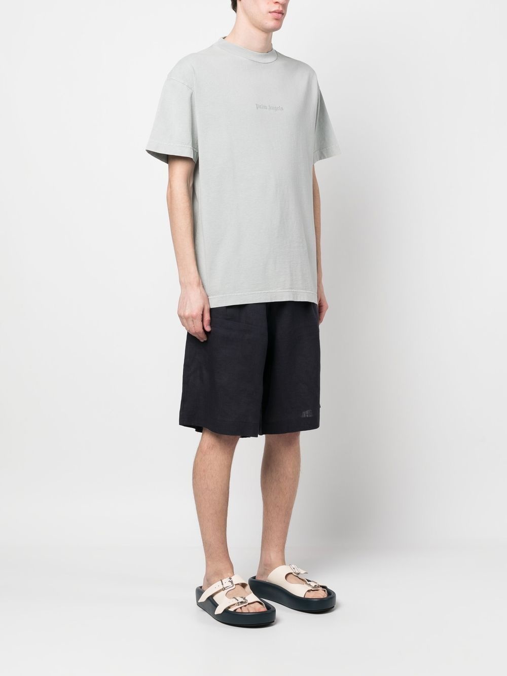 reverse logo-print T-shirt - 4